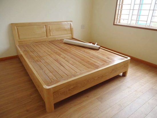 giường ngủ gỗ tân bì