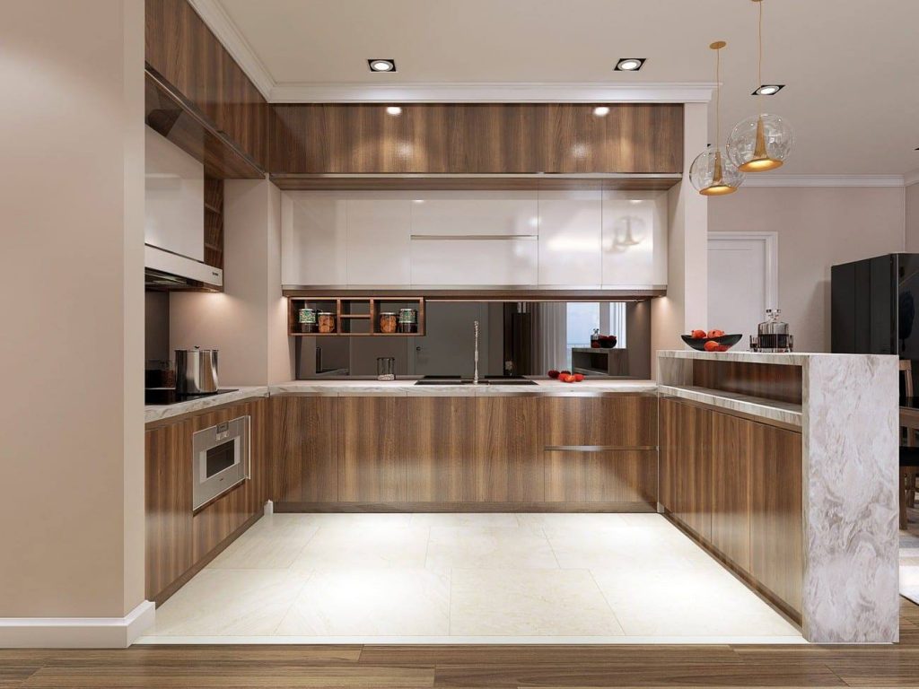 Với tủ bếp acrylic vân gỗ, bạn sẽ cảm nhận được sự tinh tế và đẳng cấp trong mỗi chi tiết. Với những gam màu đa dạng và tỉ mỉ trong từng đường nét, tủ bếp này sẽ giúp bạn tạo nên một không gian nấu ăn ấn tượng và lịch sự. Hãy để An Cường trở thành đối tác tin cậy của bạn trong việc hoàn thiện không gian bếp của mình.